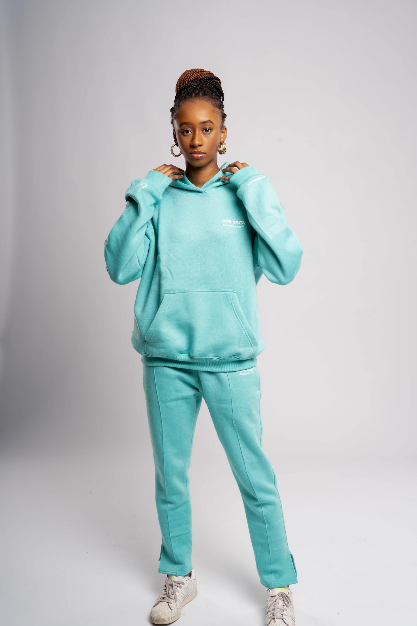 "His Promise" Tracksuit Pastel Green/White